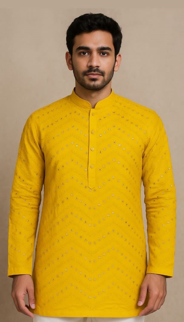 Mirror Work Kurta Pajama Set